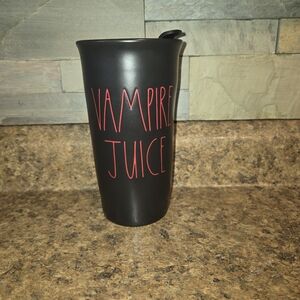 Rae Dunn Black Vampire Juice Tumbler